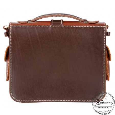 Кожаная  сумка "Виктория" (коричневая)